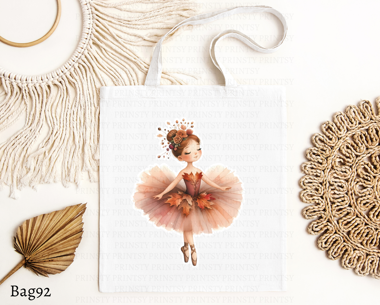 Autumn Ballerina Tote Bag