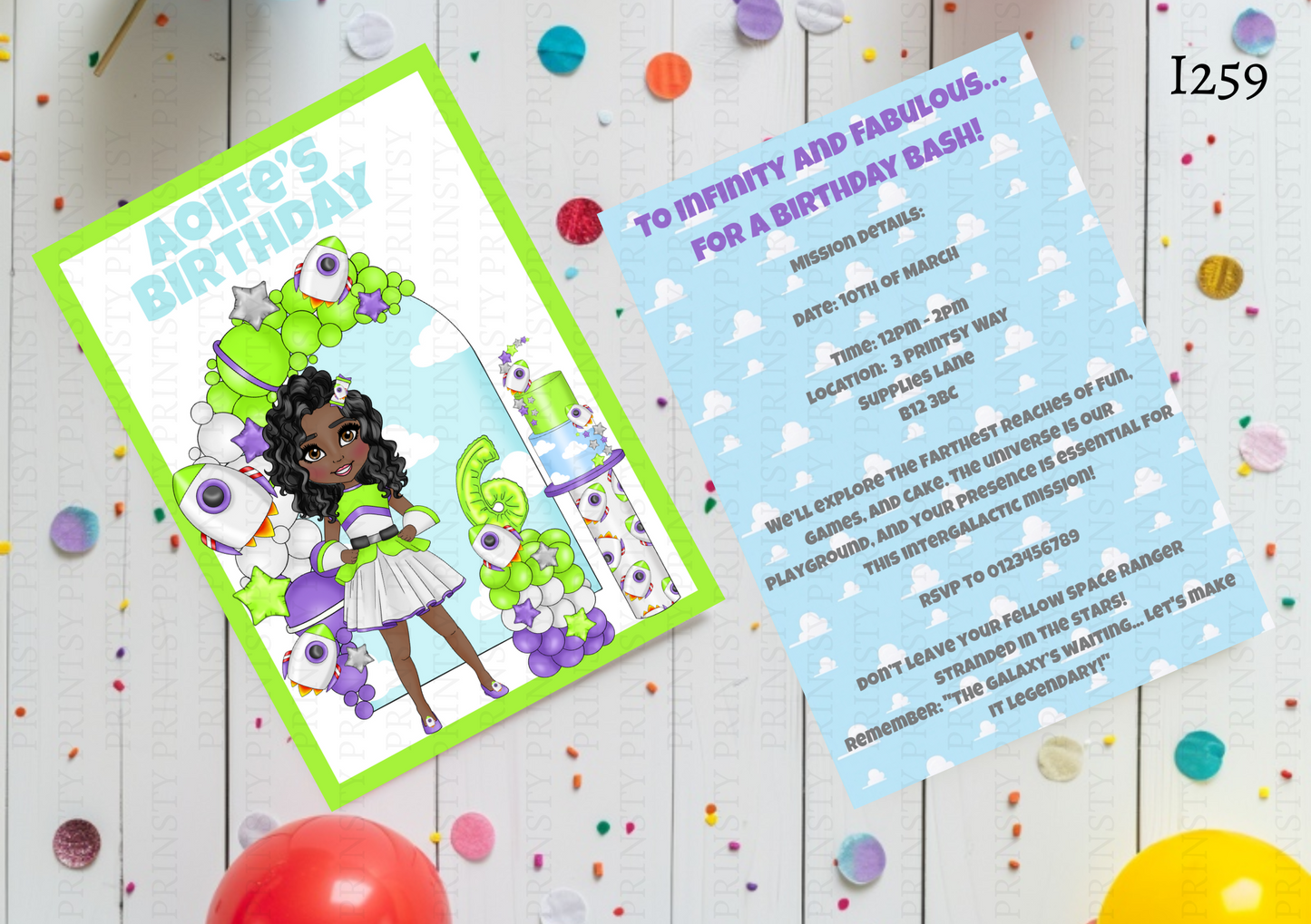 Toy Land Dolly Invite