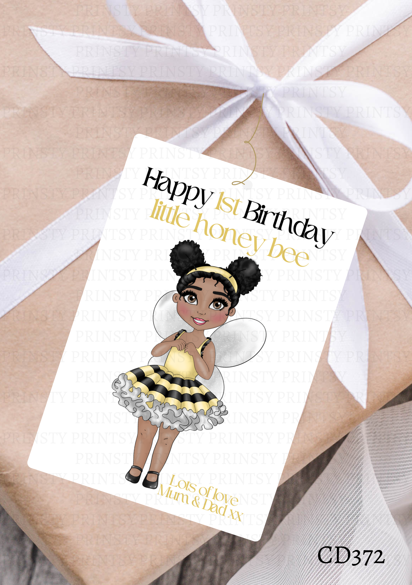 Little Honey Bee Dolly Gift Label