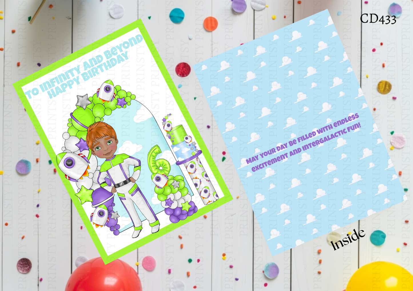 Toy Land Dude Celebration Card