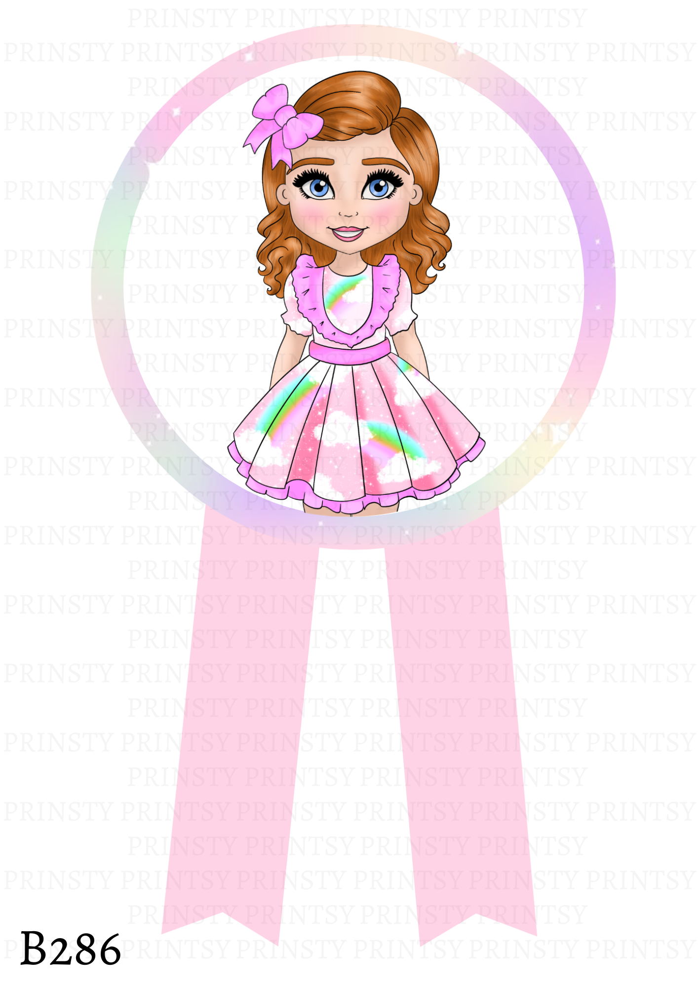 Rainbow Dolly Badge