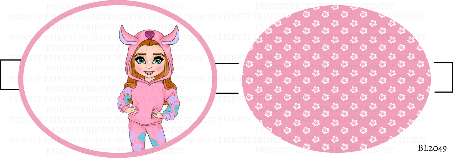 Pink Hawaiian Dolly Bow Loop