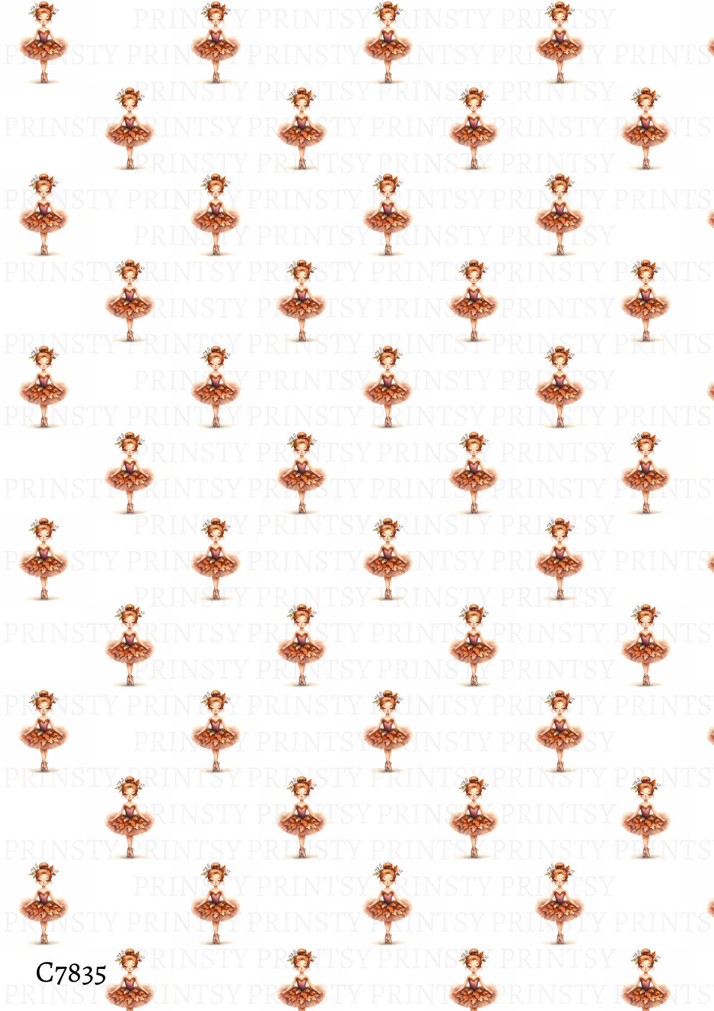 Autumn Ballerina Canvas