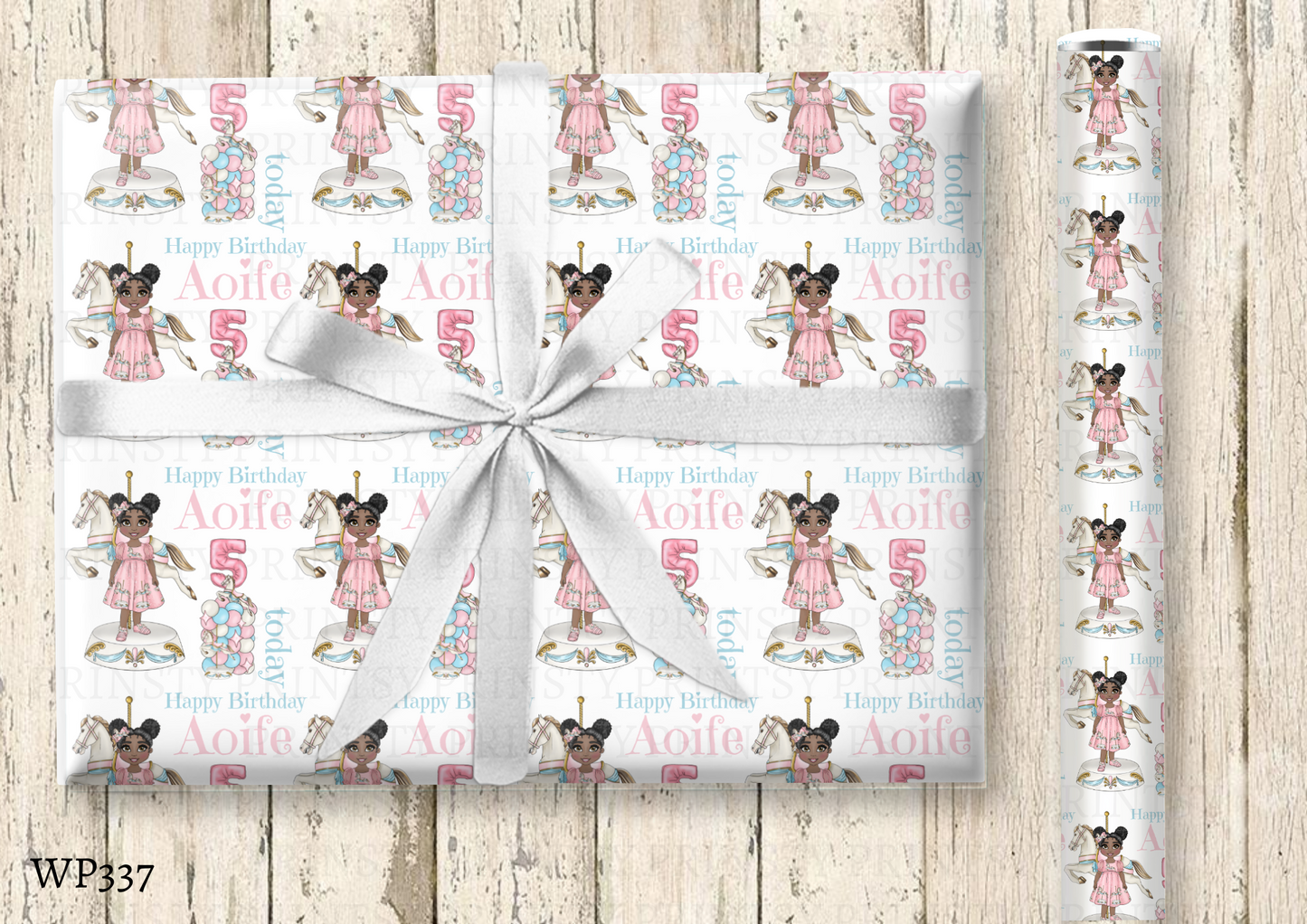 Carousel Dolly Wrapping Paper