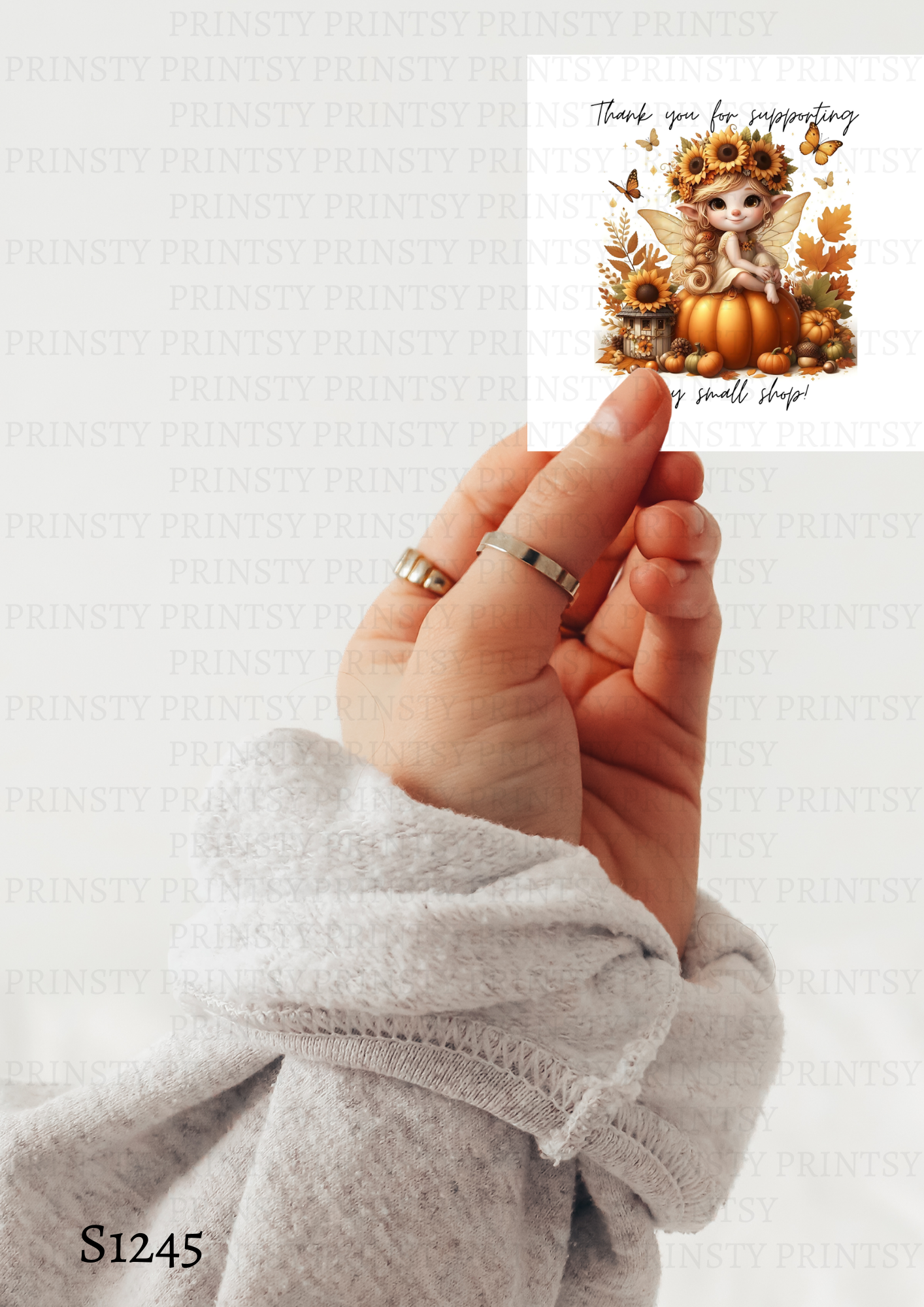 Sunflower Autumn Fairy Sticker Sheet