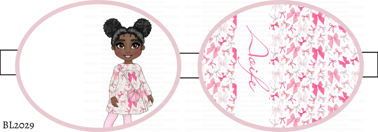 Bow Print Dolly Bow Loop