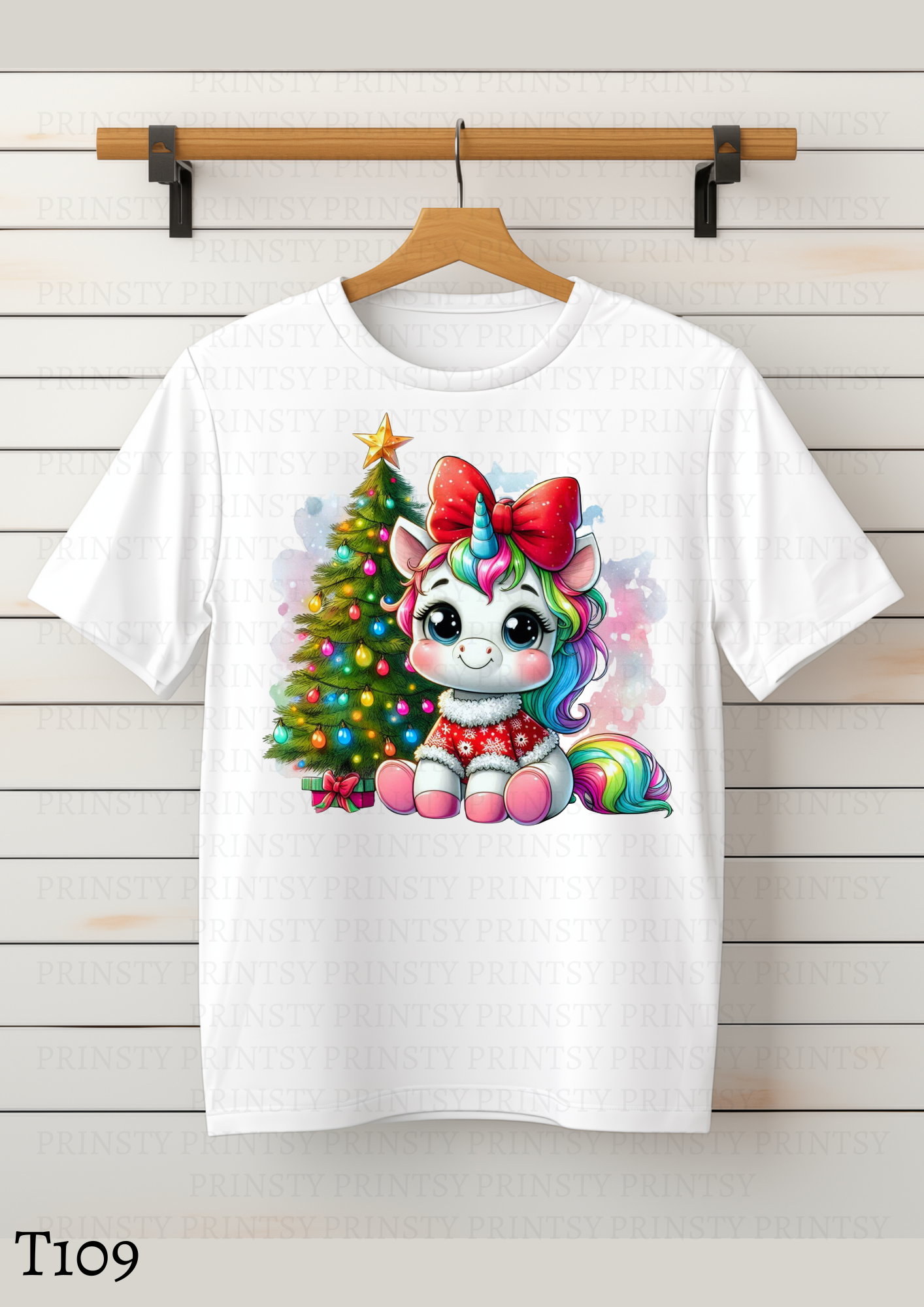 Christmas Unicorn Kids T-Shirt
