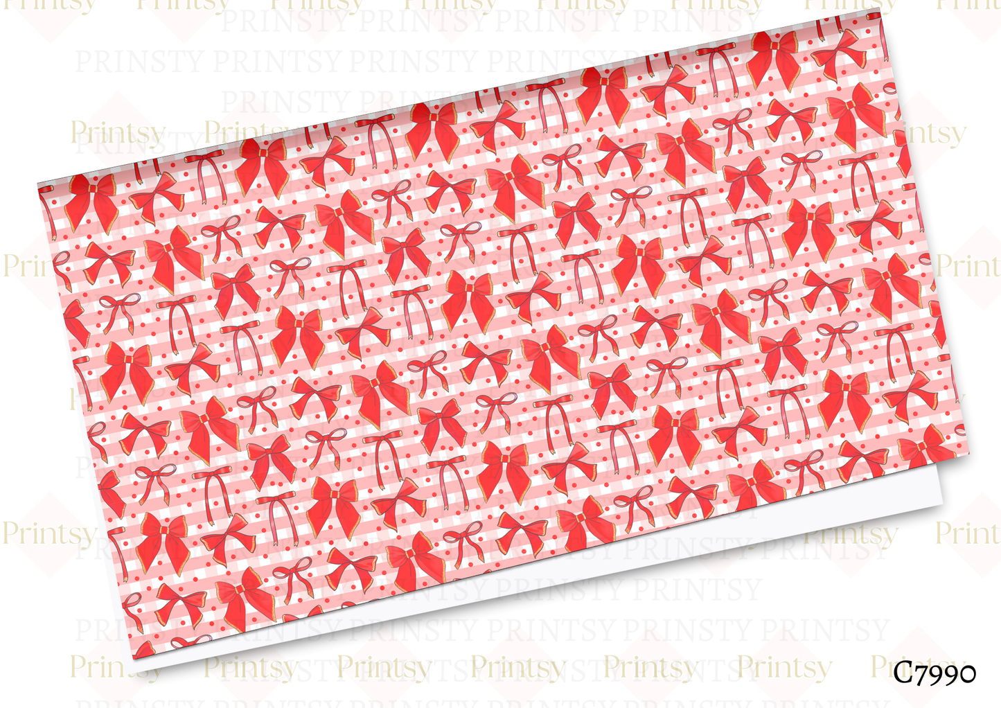 Christmas Bow Canvas
