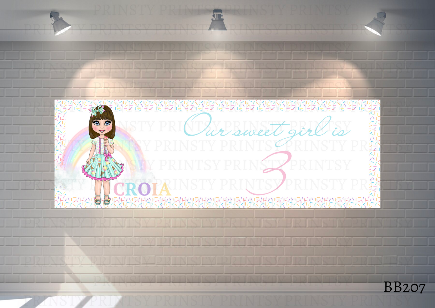 Ice Cream Dolly Banner