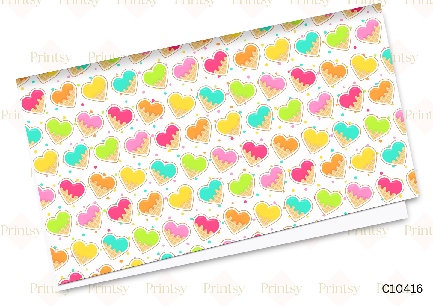 Heart Waffle Canvas