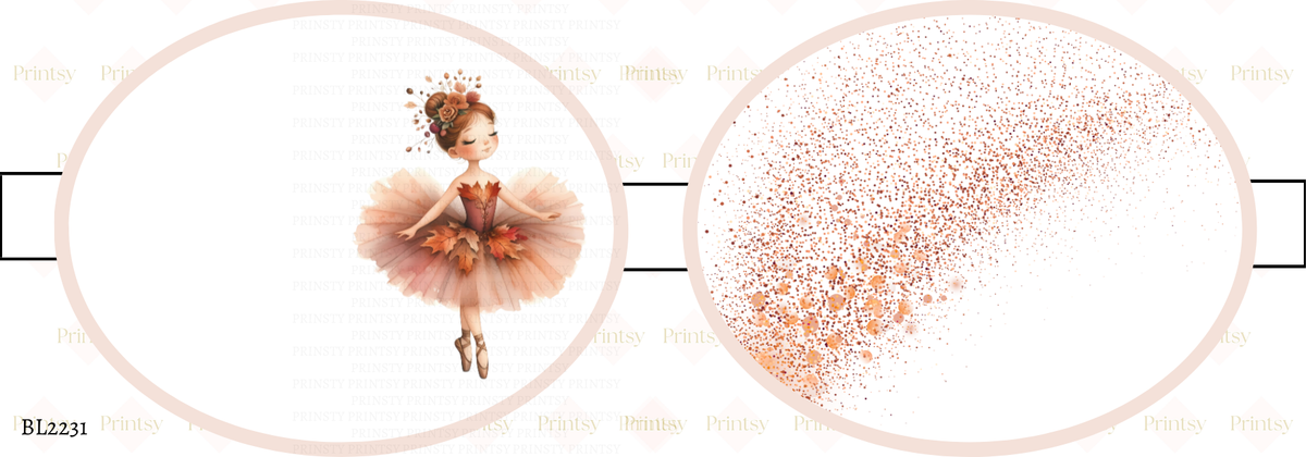 Autumn Ballerina Bow Loop