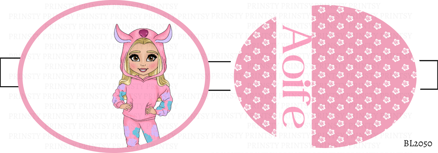 Pink Hawaiian Dolly Bow Loop