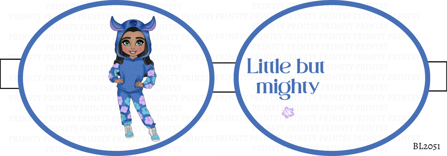 Blue Hawaiian Dolly Bow Loop