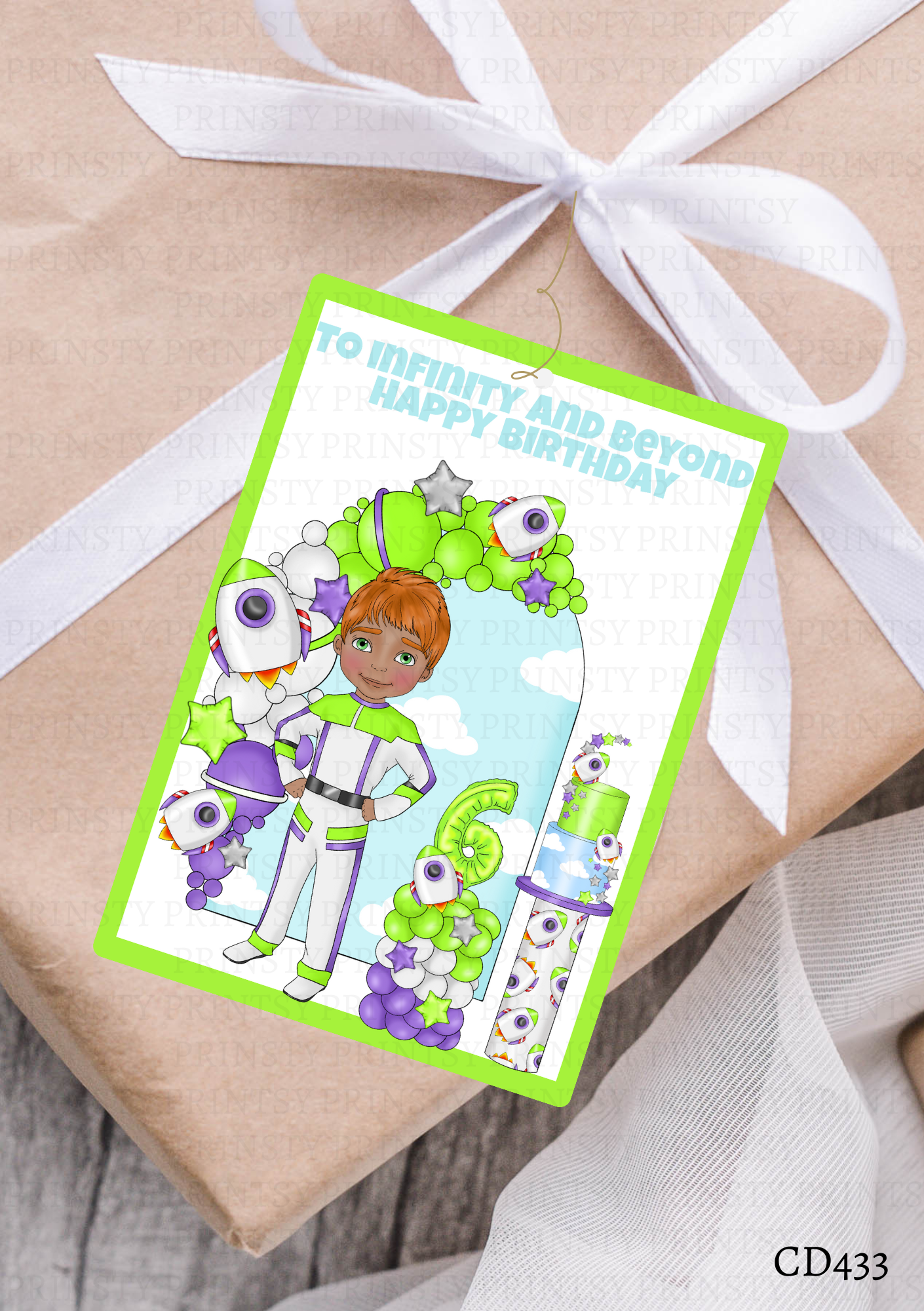 Toy Land Dude Gift Label