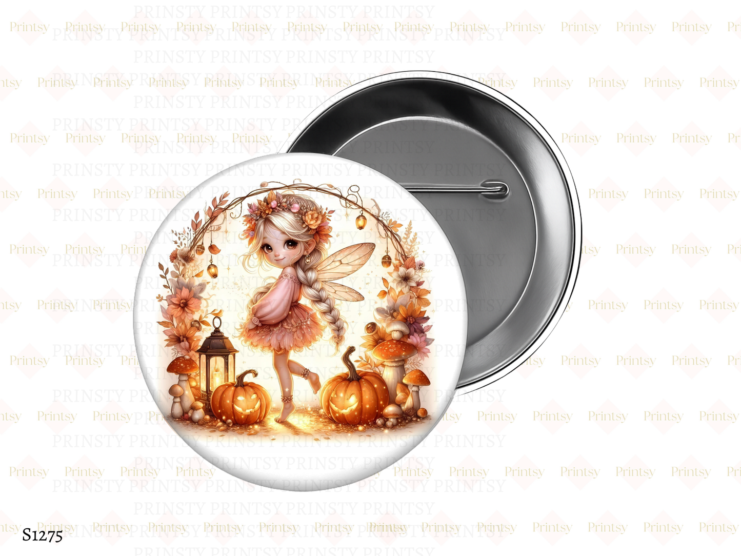 Cute Autumn Fairy BowBitz/Badges