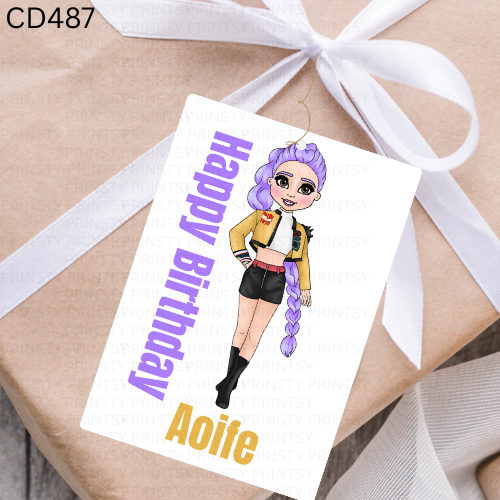 Rumi Dolly Gift Label