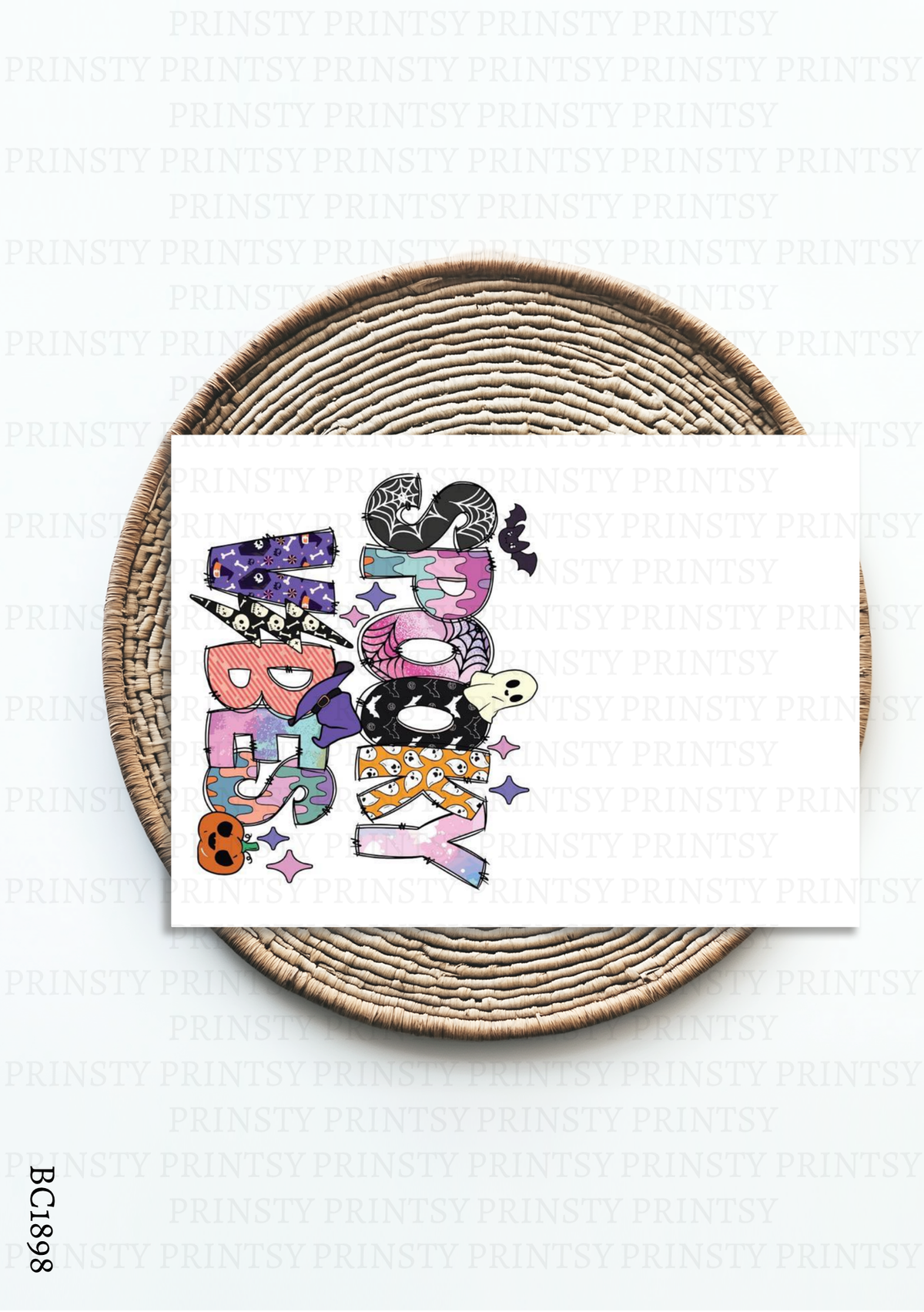 Spooky Vibes Bow Card – BC1898