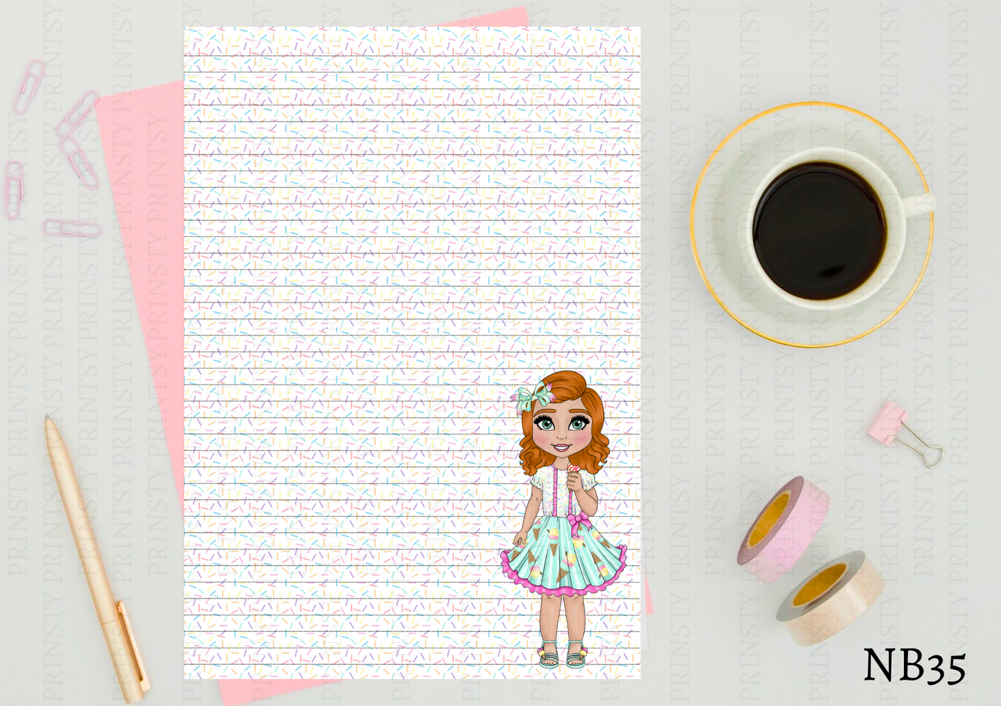 Ice Cream Dolly Note Book