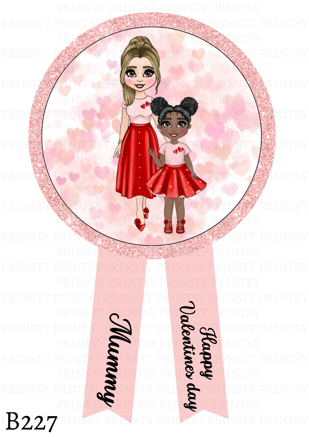 Dolly Valentine's Day Badge