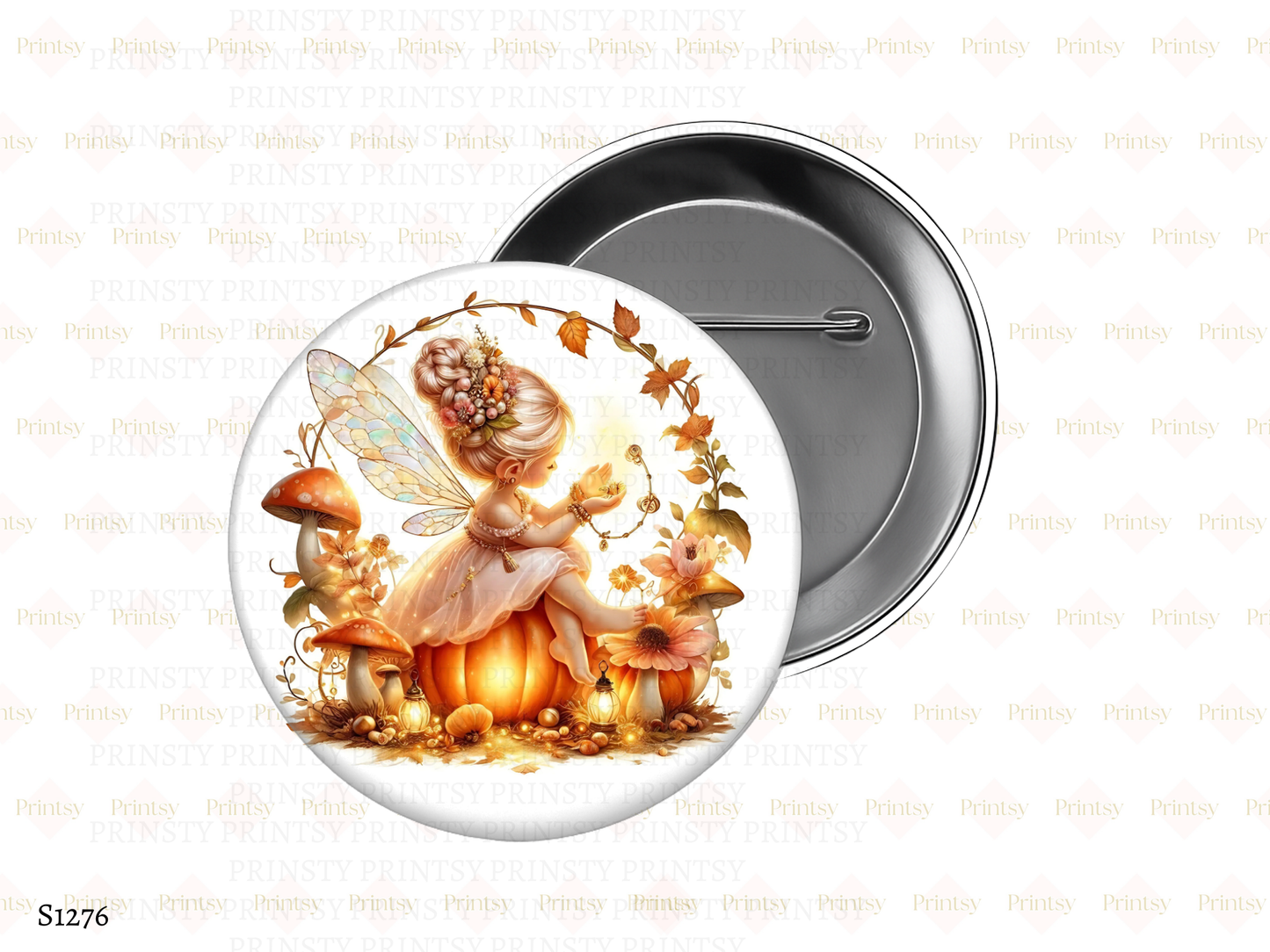 Cute Autumn Fairy BowBitz/Badges