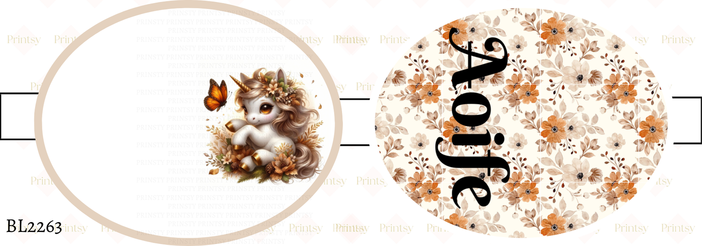 Autumn Unicorn Bow Loop