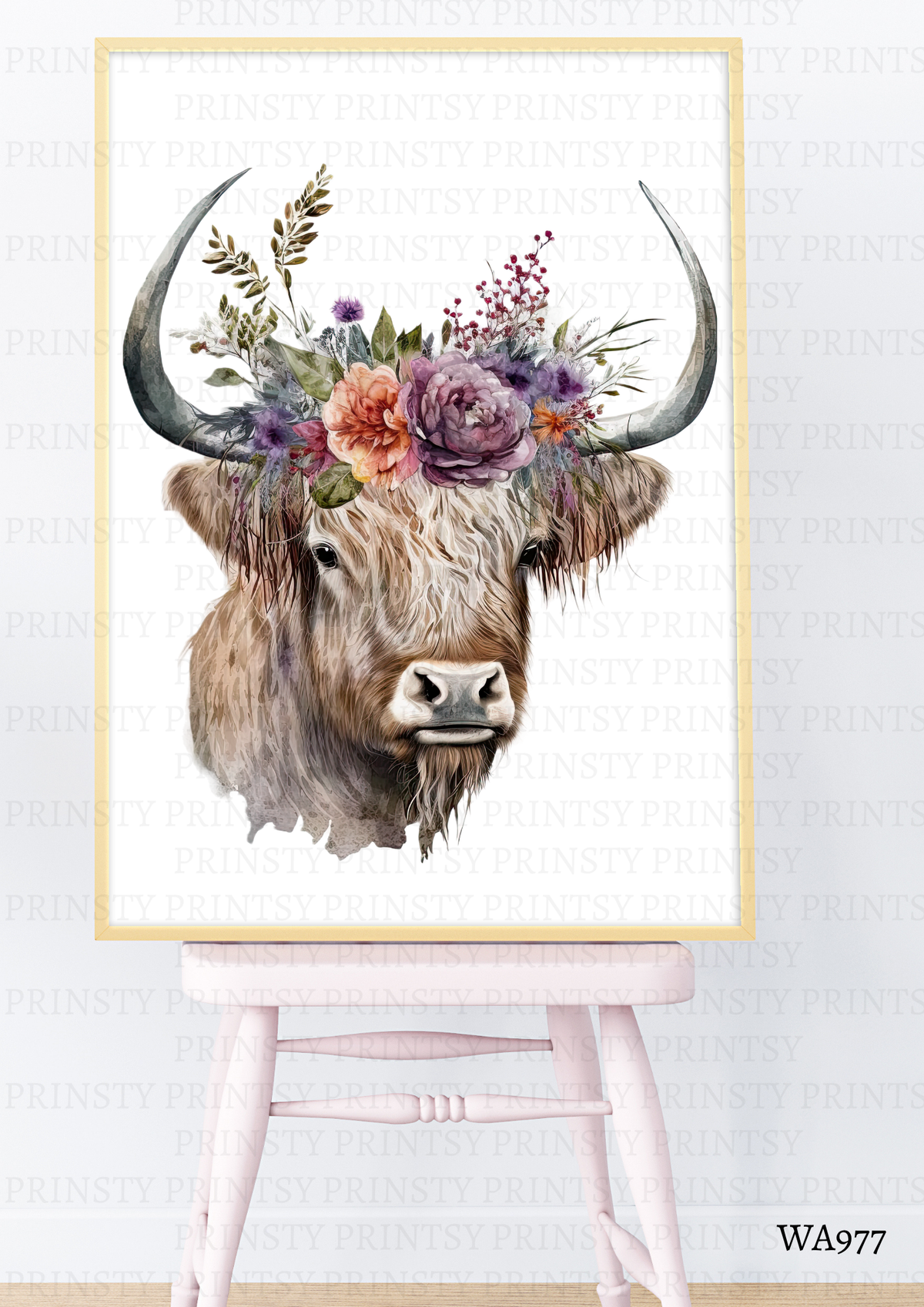 Highland Cow Wall Art
