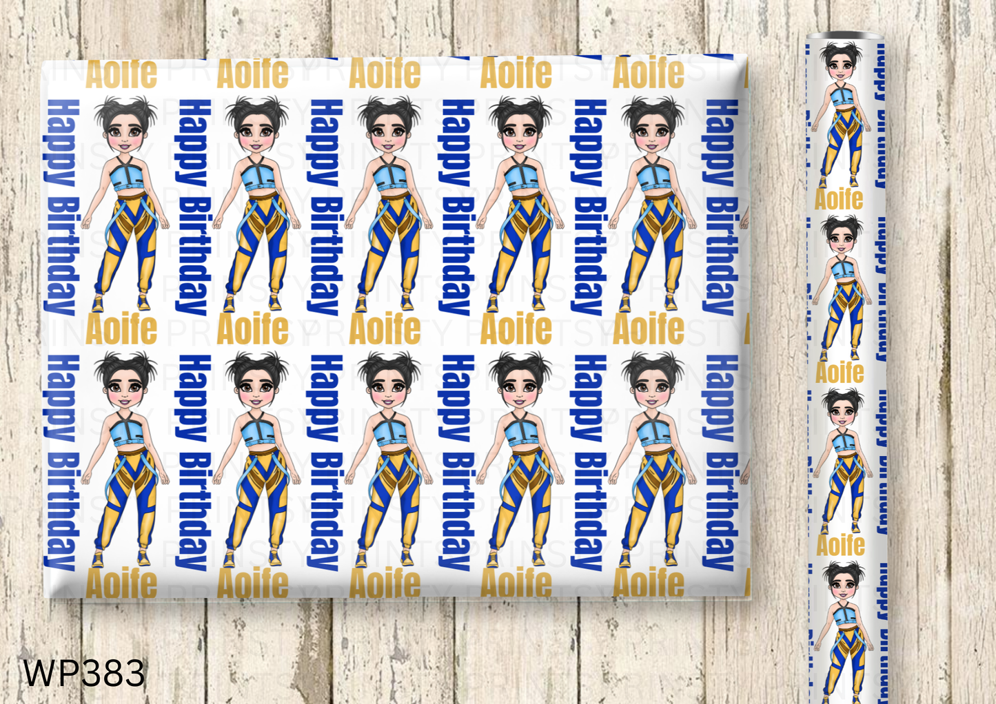 Zoey Dolly Wrapping Paper