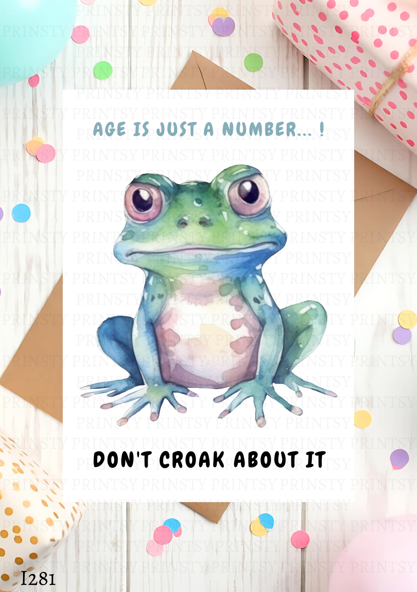 Frog Celebration Card