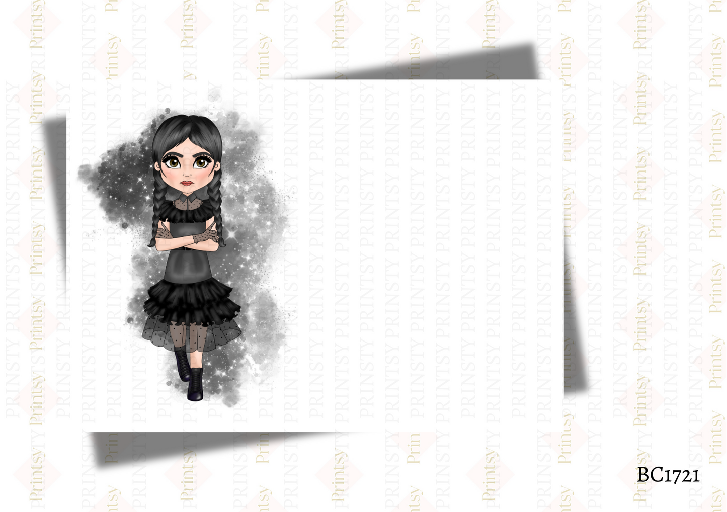 Spooky & Kooky Dolly Bow Card