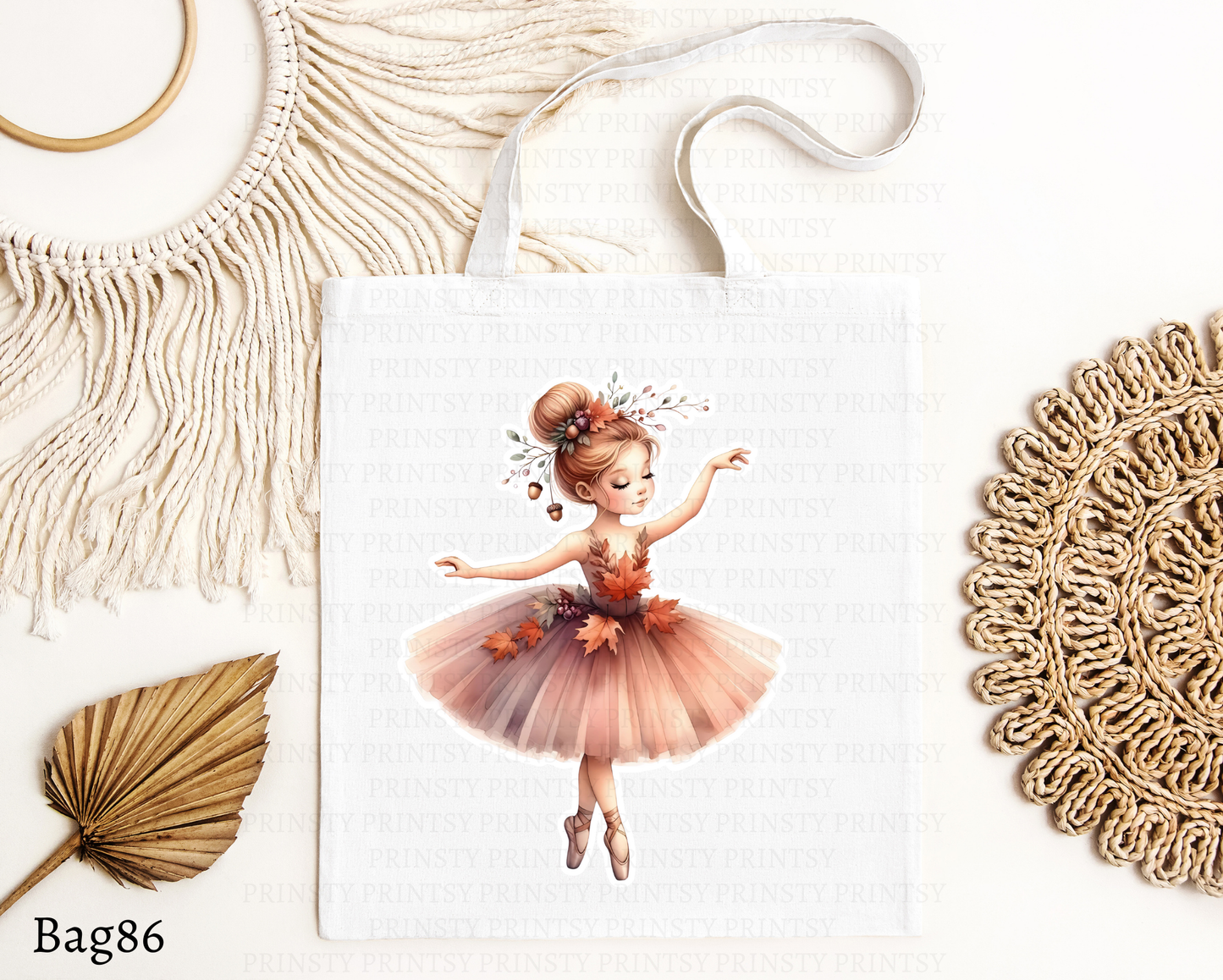 Autumn Ballerina Tote Bag