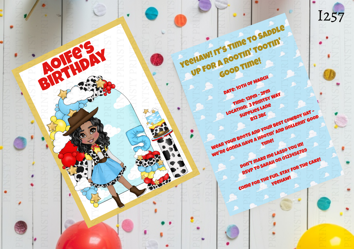 Toy Land Dolly Invite