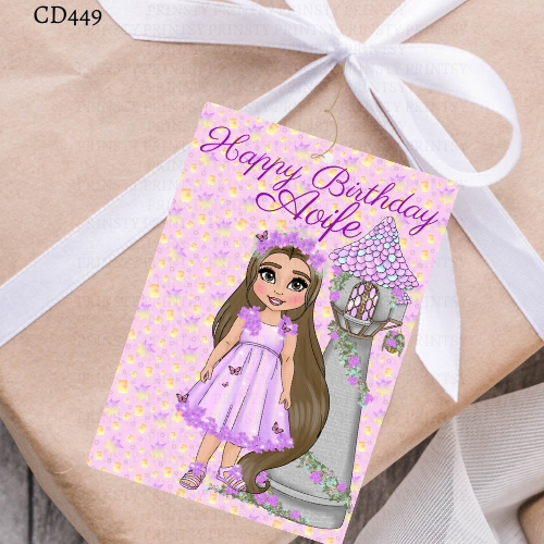 Punzie Dolly Gift Label