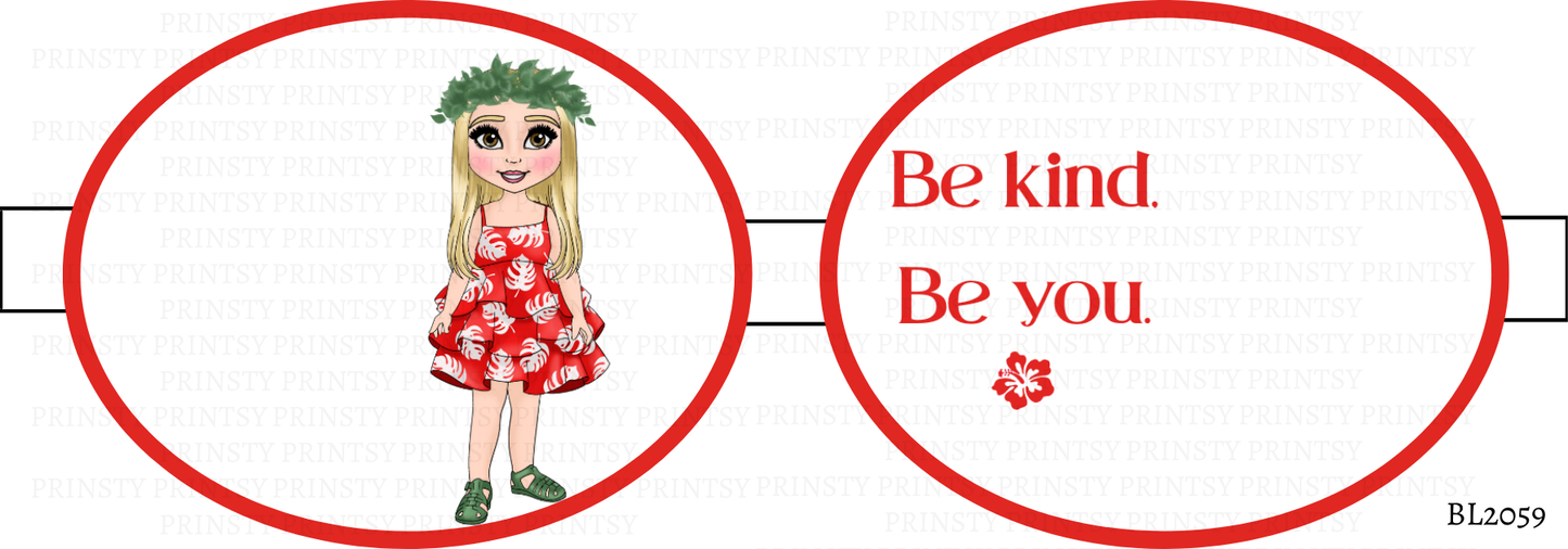 Red Hawaiian Dolly Bow Loop