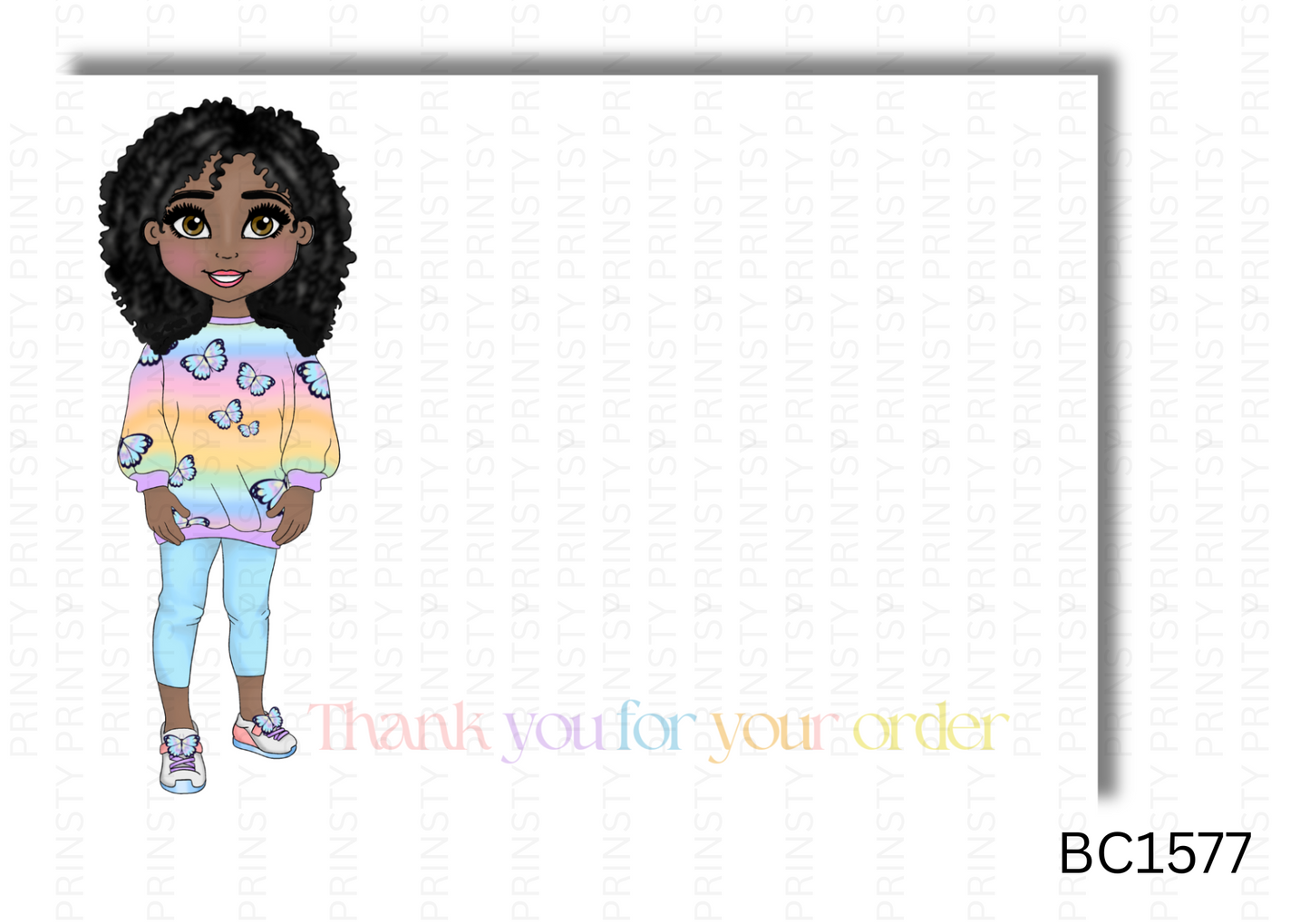 Butterfly Dolly Bow Card