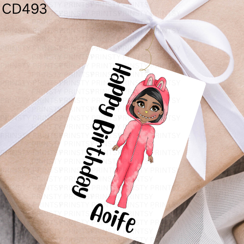 Mini Magic Monster Dolly Gift Label