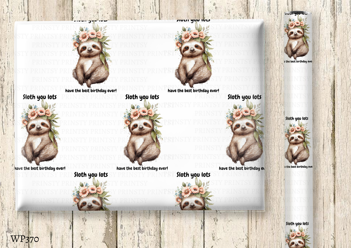 Sloth Wrapping Paper