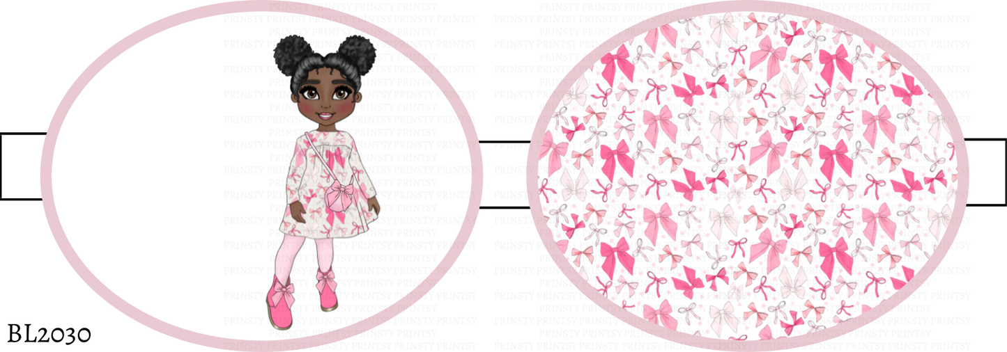 Bow Print Dolly Bow Loop