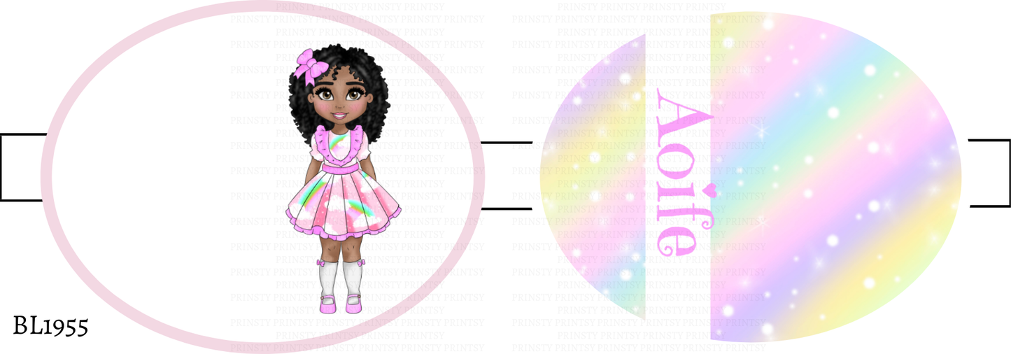 Rainbow Dolly Bow Loop