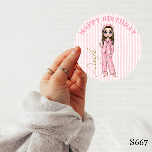 Sleep Over Dolly Sticker Sheet