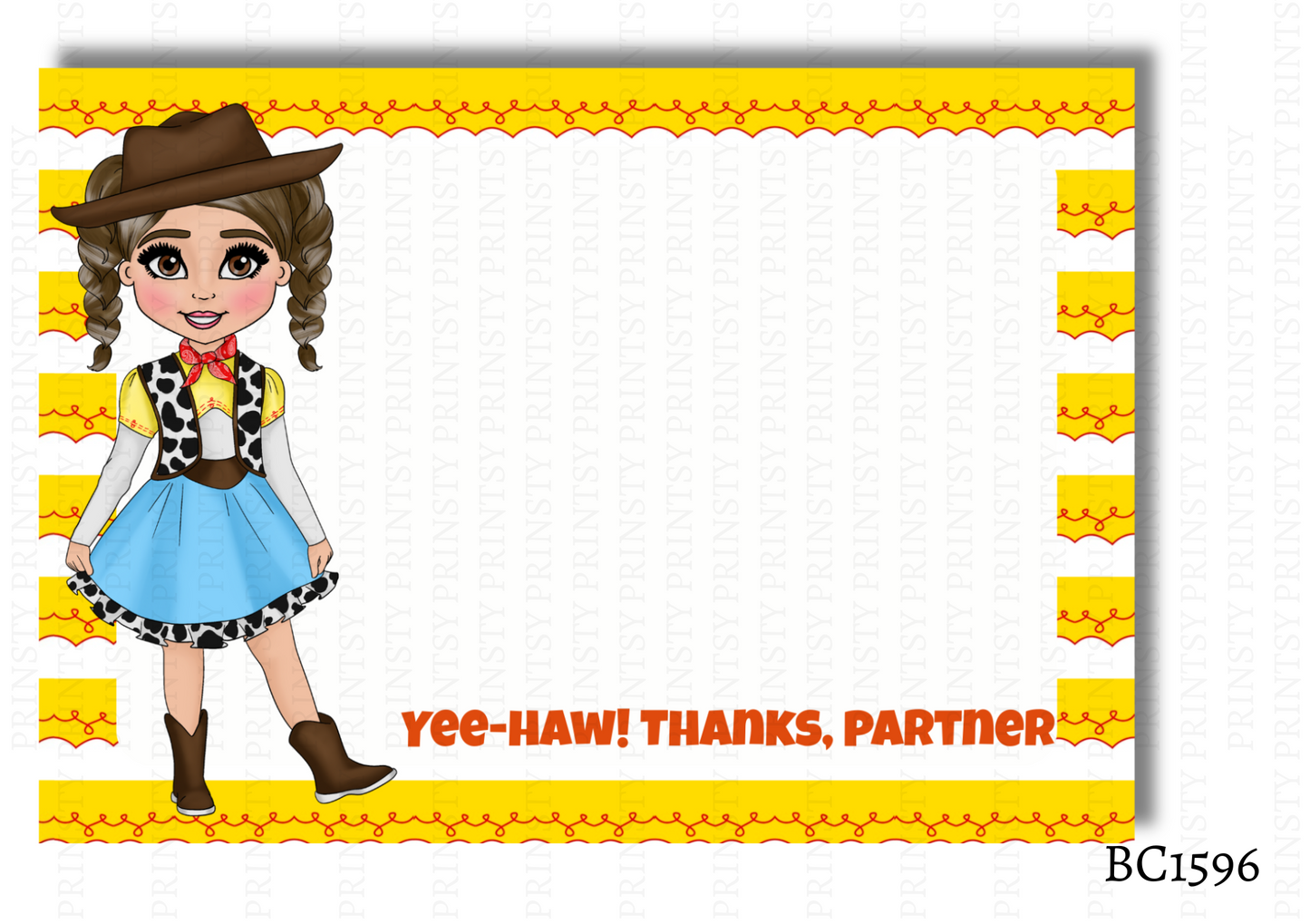 Toy Land Dolly Bow Card