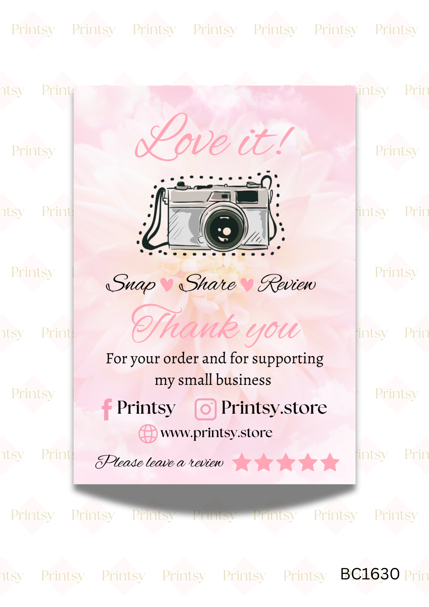 Snap, Tag and Share Cards