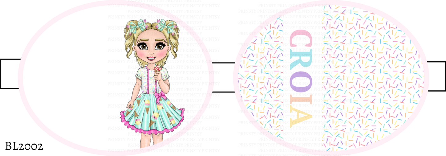 Ice Cream Dolly Bow Loop