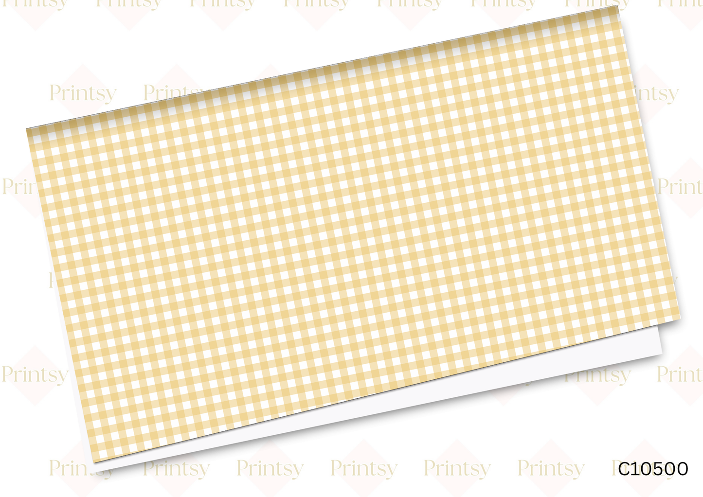 Yellow Gingham Canvas