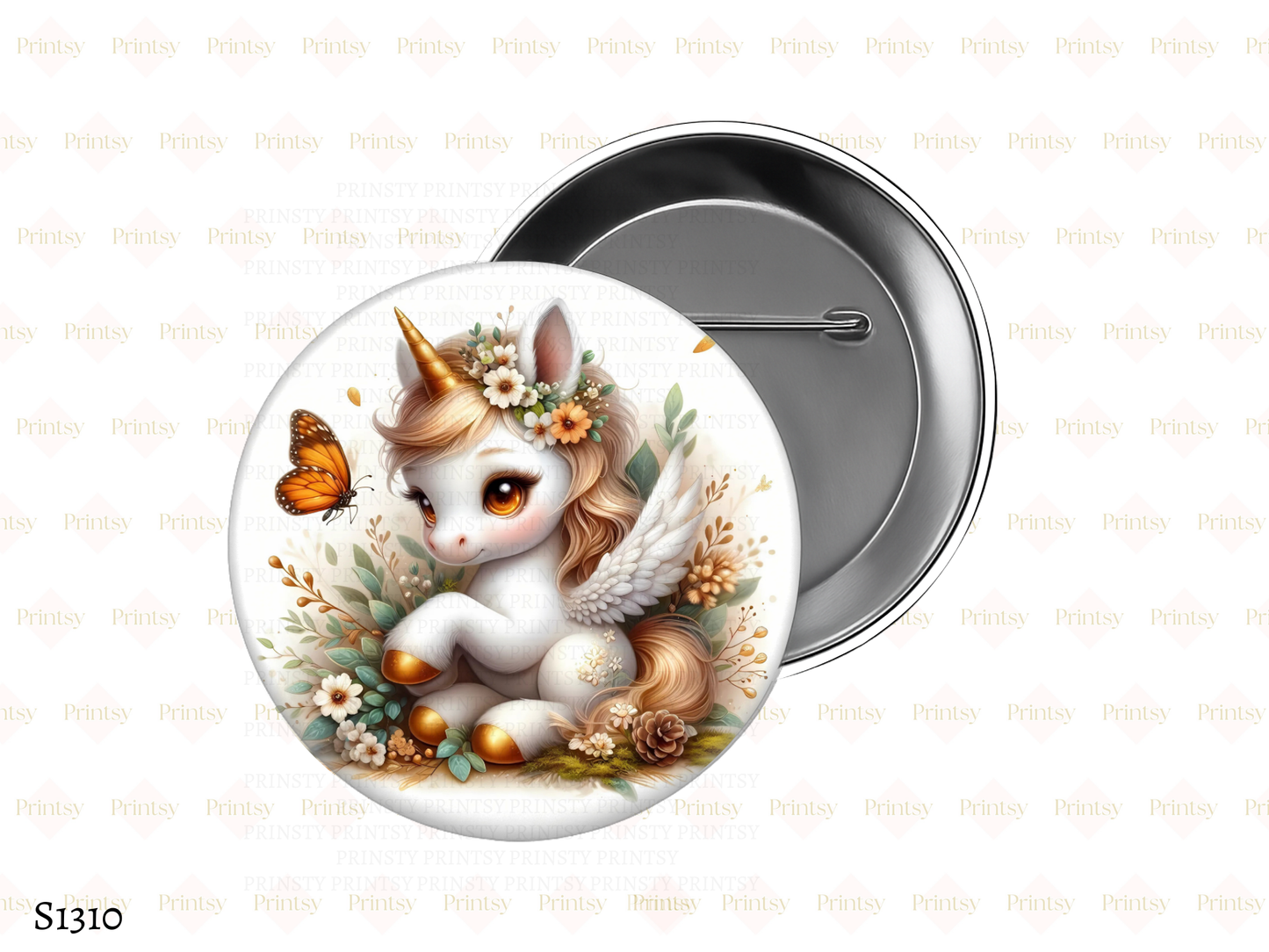 Autumn Unicorn BowBitz/Badges