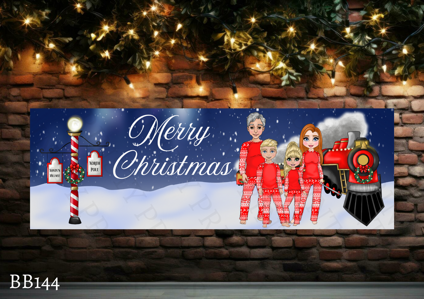 Family Christmas Banner