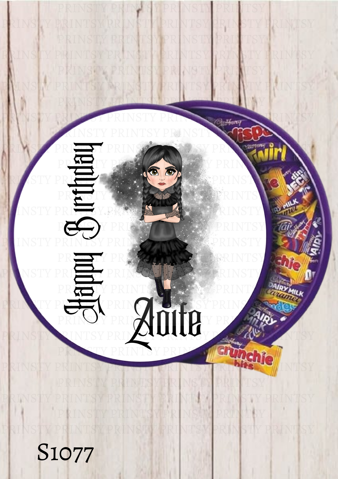 Spooky & Kooky Dolly Chocolate Tub Sticker