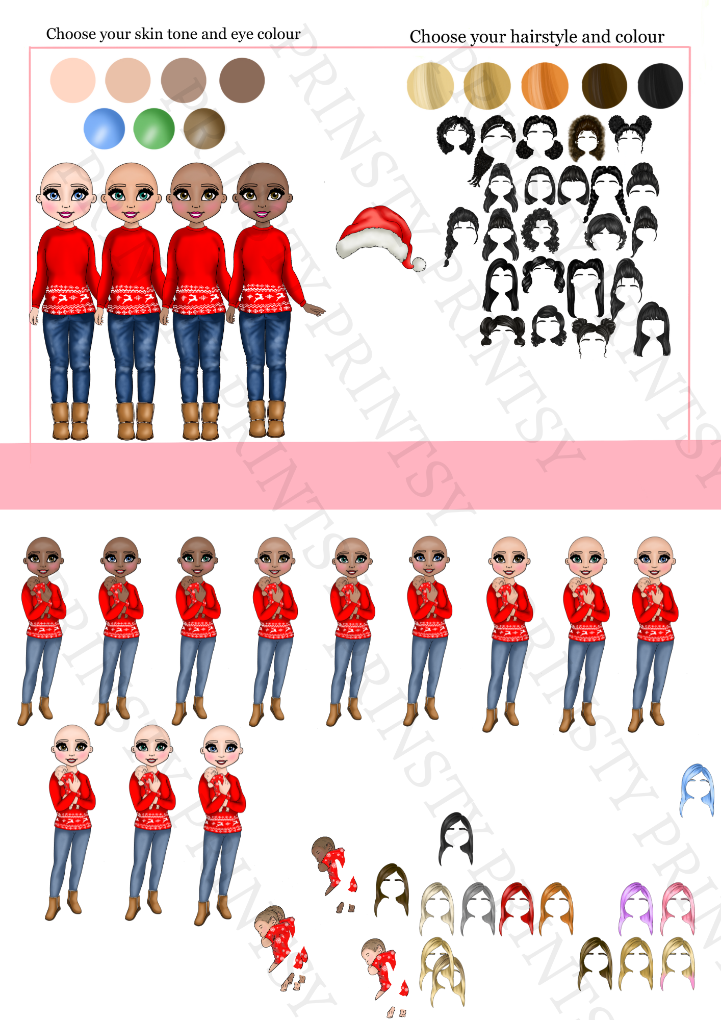 Family Christmas Wrapping Paper