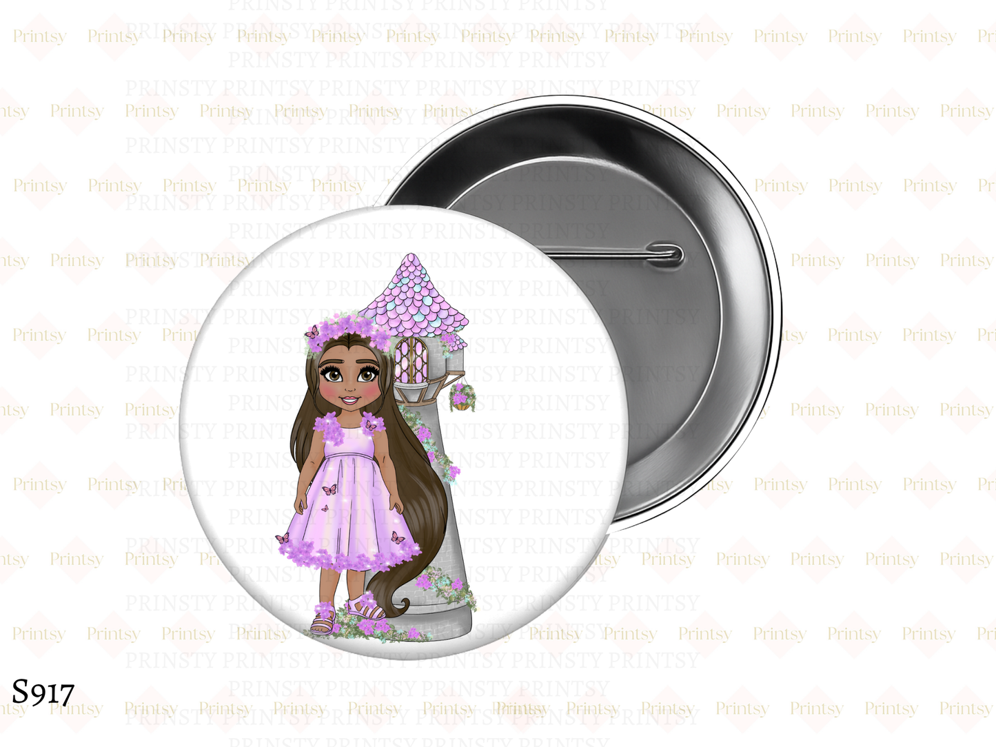Punzie Dolly BowBitz/Badges
