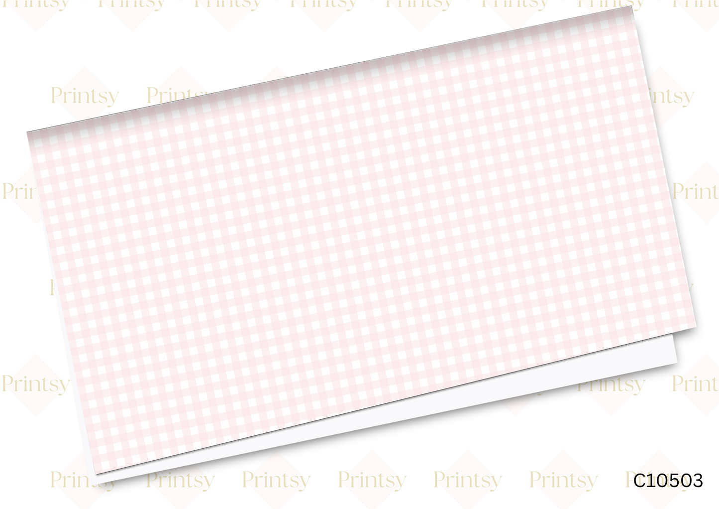 Pink Gingham Canvas