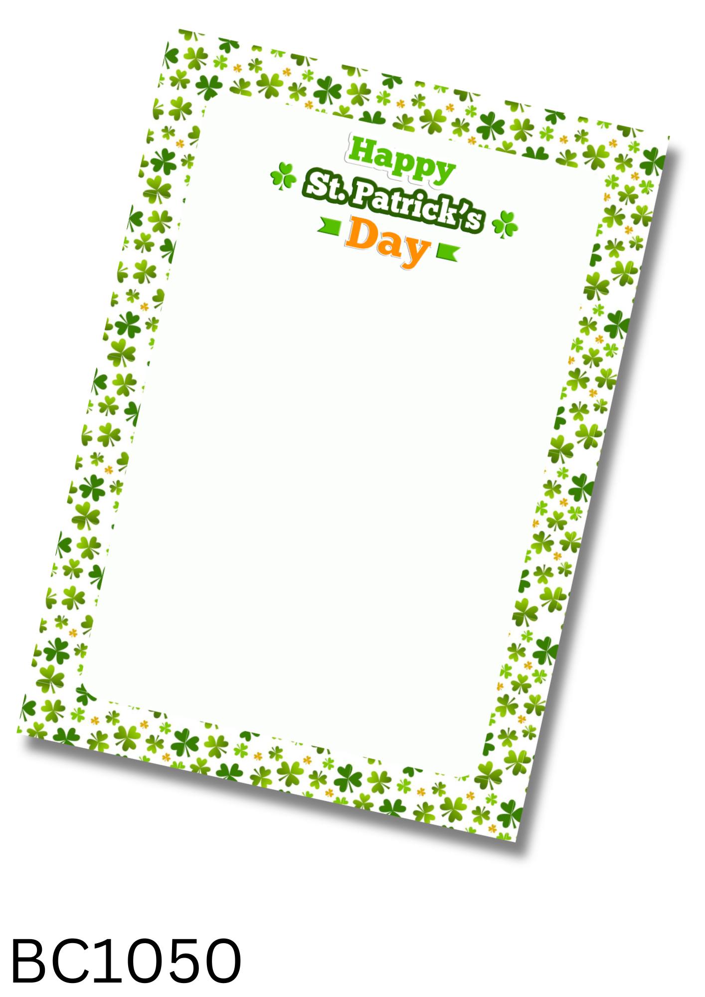 St Patricks Day Bow Card